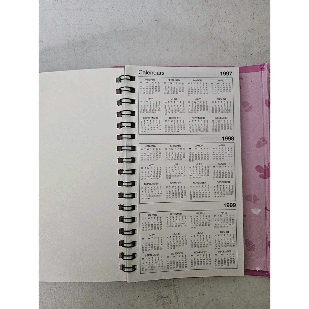 Vintage Disney Winnie the Pooh Address Book 1997 Pink Gingham Pocket Telephone